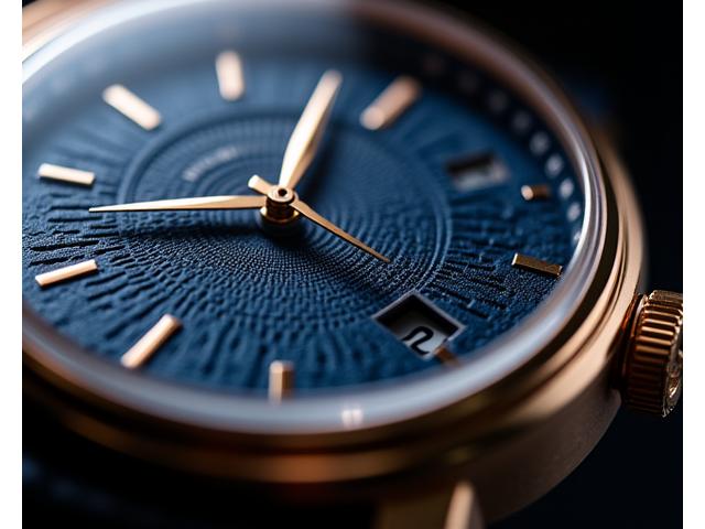 Close-up of a meticulously crafted limited edition watch dial, showcasing intricate details and unique texture.