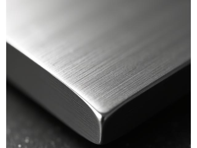 Close-up of brushed stainless steel watch case with subtle gleam